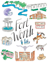 Fort Worth Icons Notecard