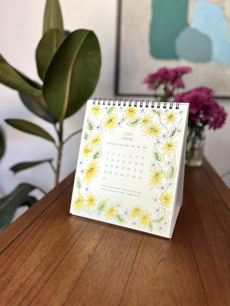 FOUR for the price of Three - 2024 Floral Blooms and Scripture Calenda –  Flower and Vine