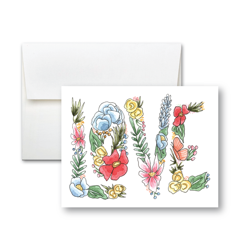 Love Florals Notecard