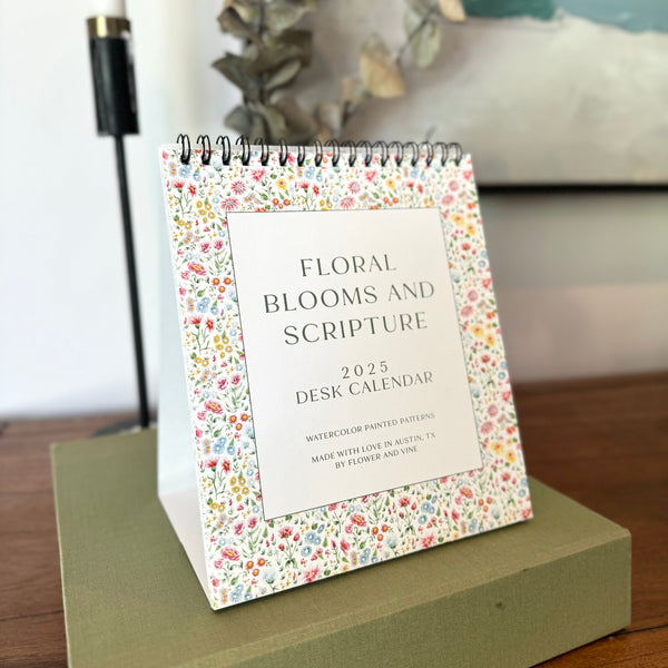 FOUR for the price of Three - 2025 Floral Blooms and Scripture Calendar