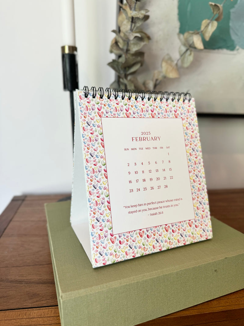 2025 Floral Blooms and Scripture Calendar