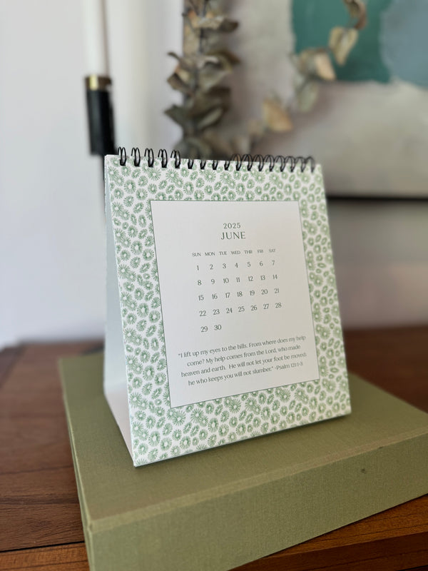 2025 Floral Blooms and Scripture Calendar