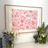 Red Monochromatic Pattern Play #4