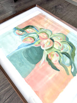 Tulips in Bloom - Oil on Canvas Paper