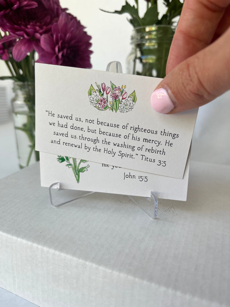 FOUR for the price of three -- Weekly Scripture Cards and Stand