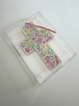 Floral Cross Ornament