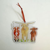 Three Cows Ornament