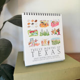 2027 Twelve Months of Texas Calendar