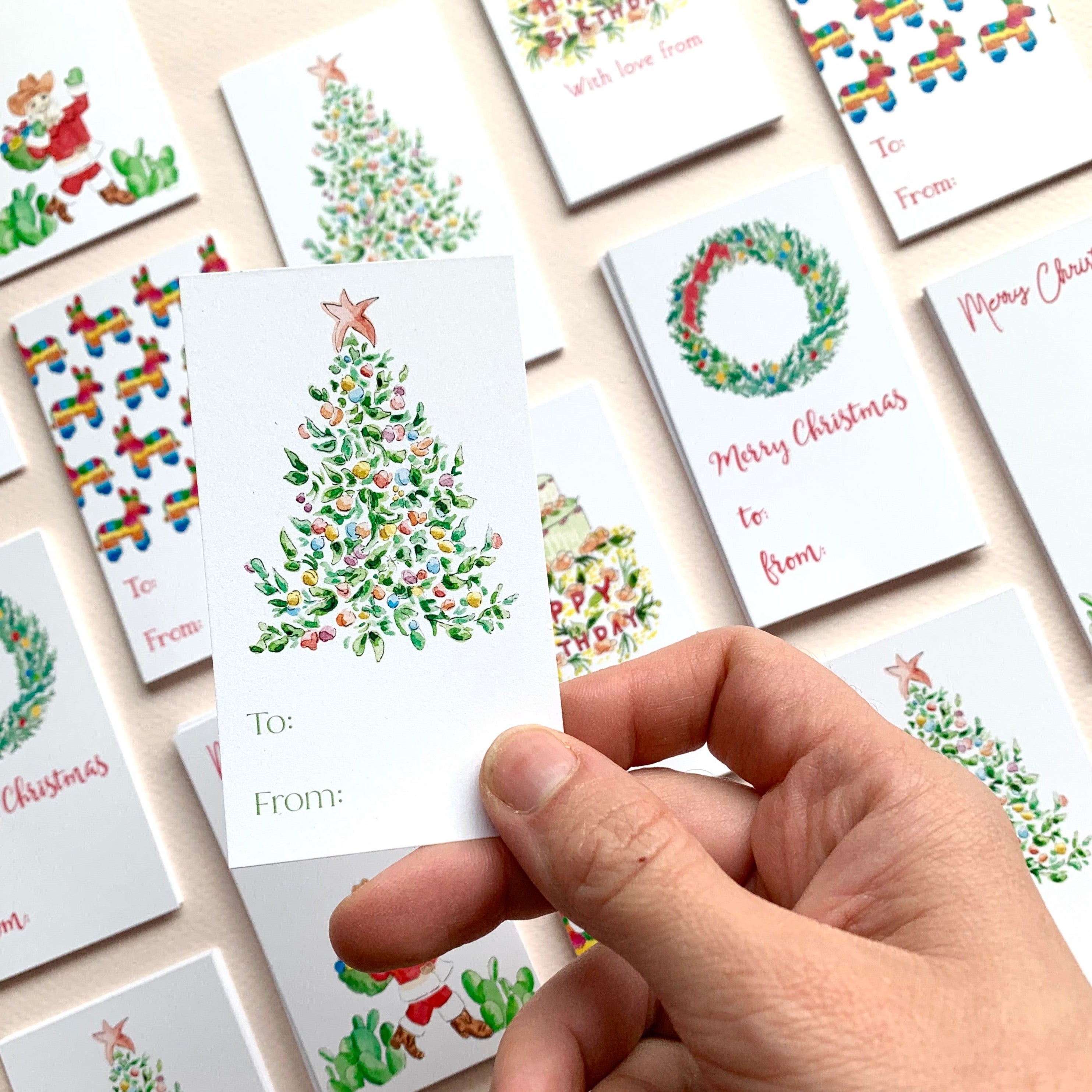 Colorful Tree Gift Tags - Set of 10 – Flower and Vine