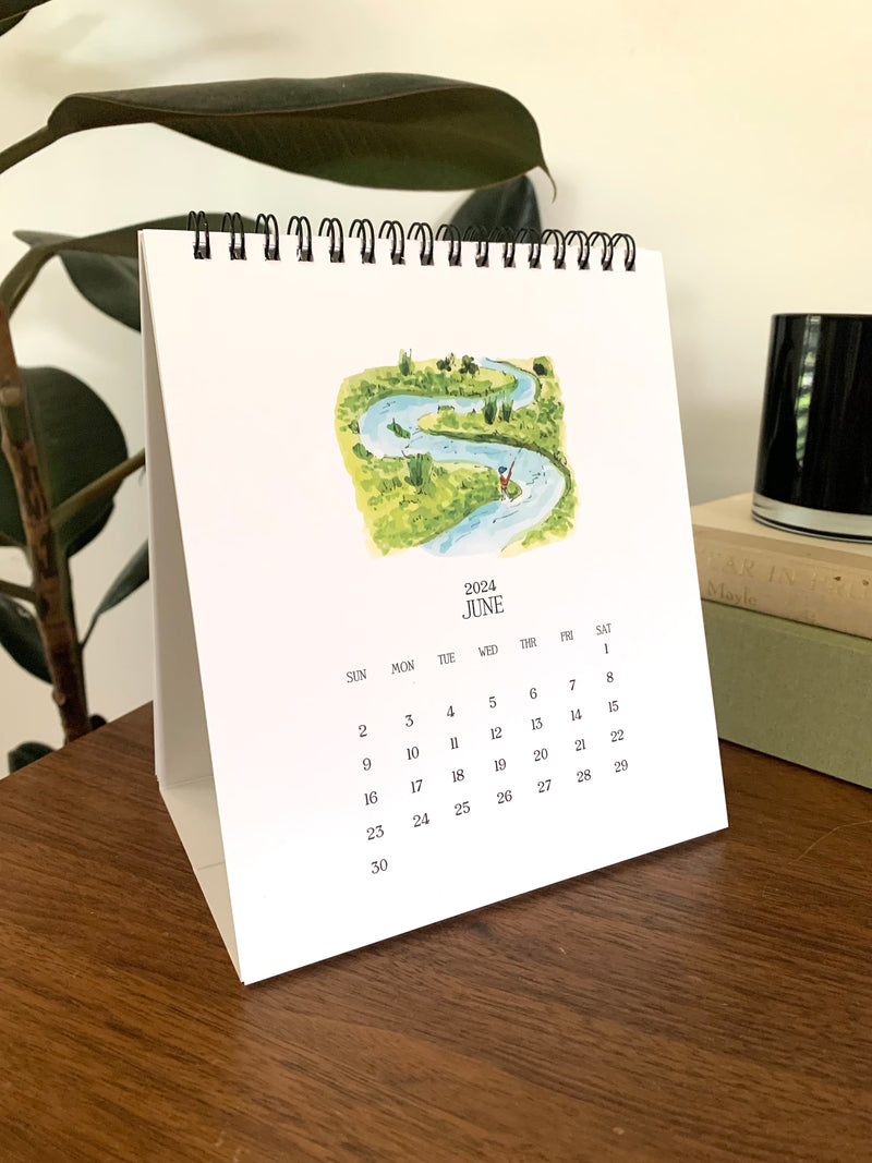 2024 Fly Fishing Desk Calendar