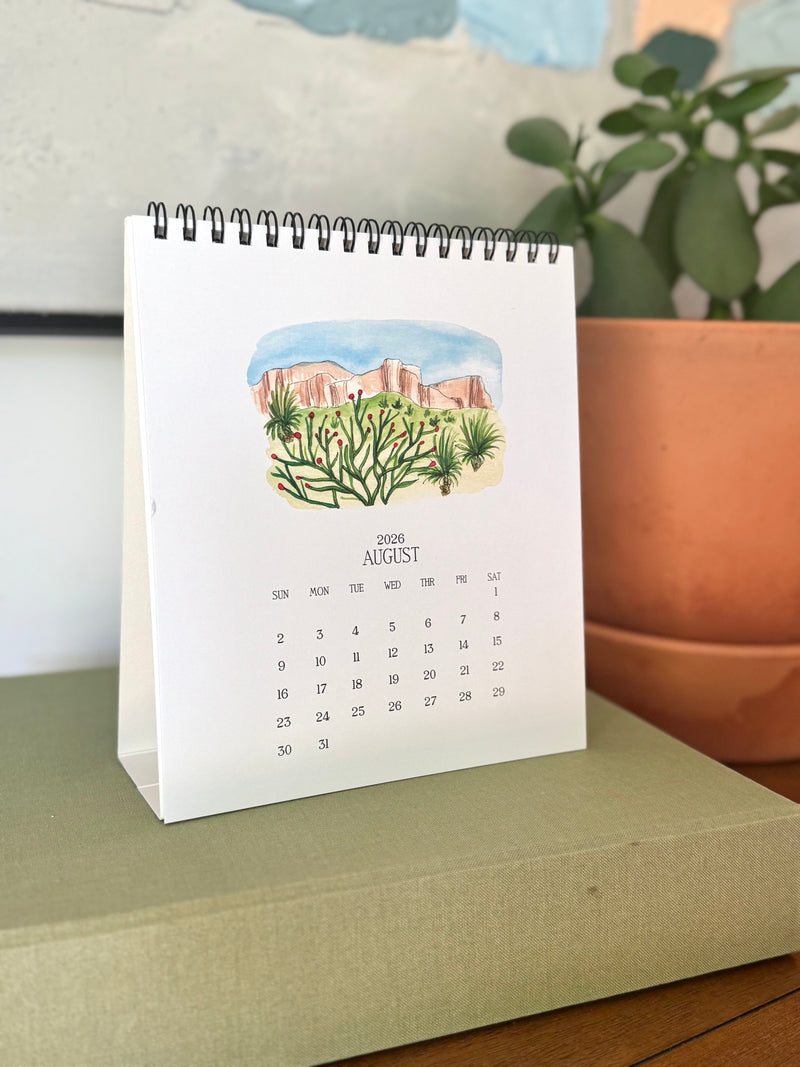 2026 Twelve Months of Texas Calendar