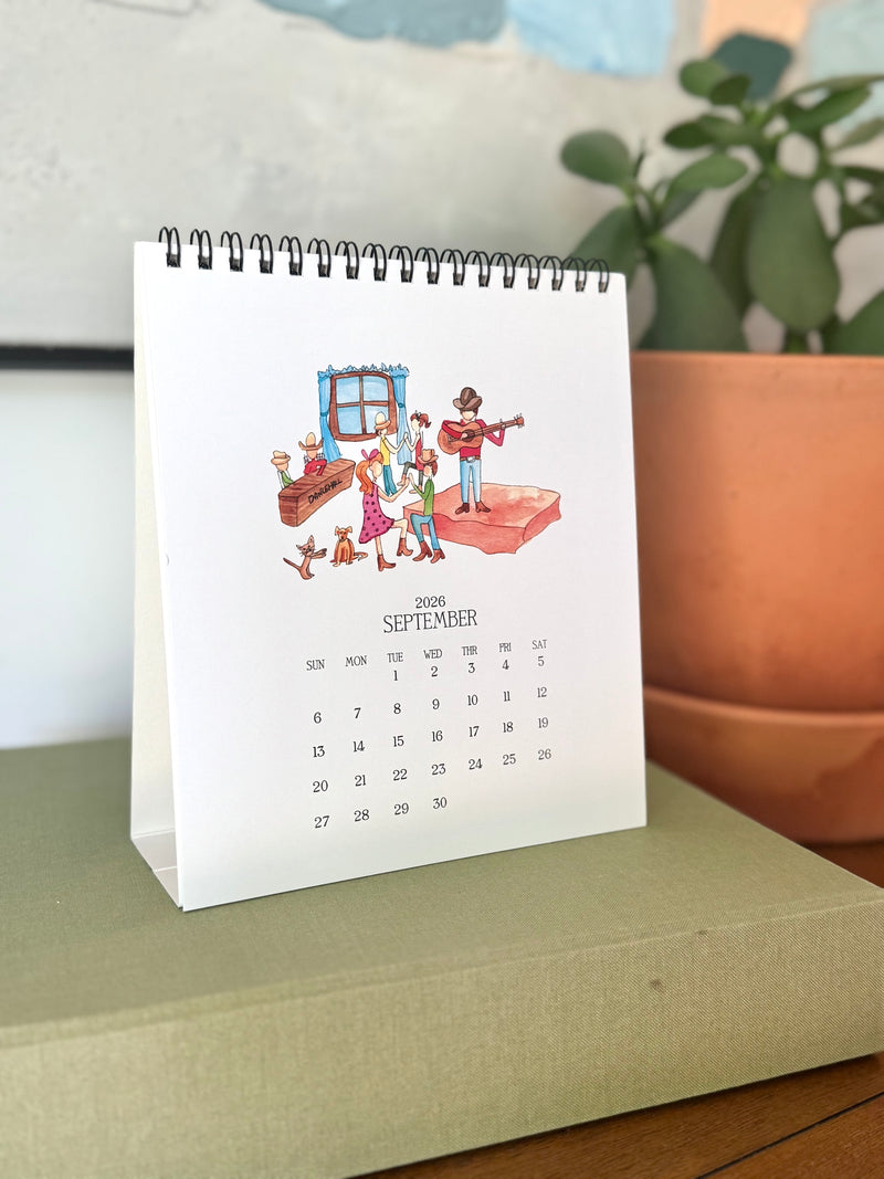2026 Twelve Months of Texas Calendar