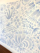 Blue Monochromatic Pattern Play #3