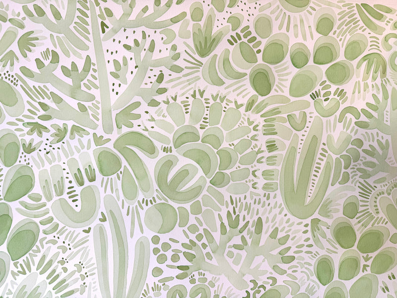 Green Monochromatic Pattern Play #5