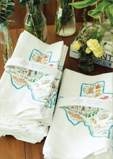 FOUR for the price of three - Texas Icons Tea Towel