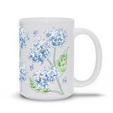 Blue Hydrangeas Ceramic Mug