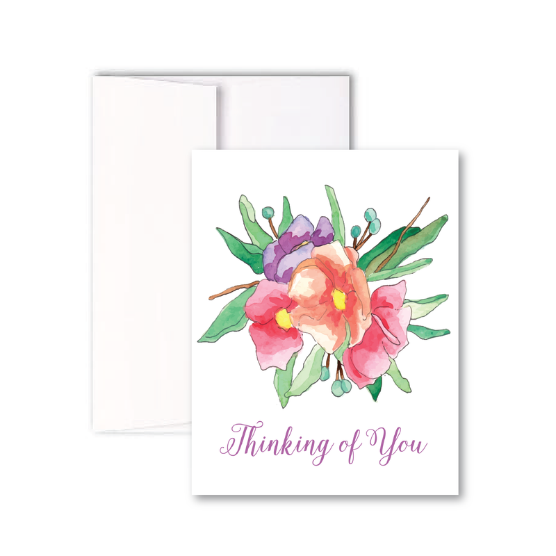 Thinking of You Floral Notecard