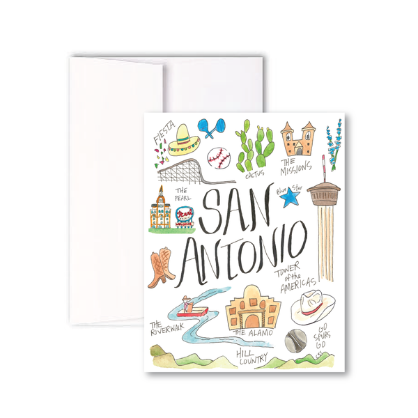 San Antonio Icons Notecard