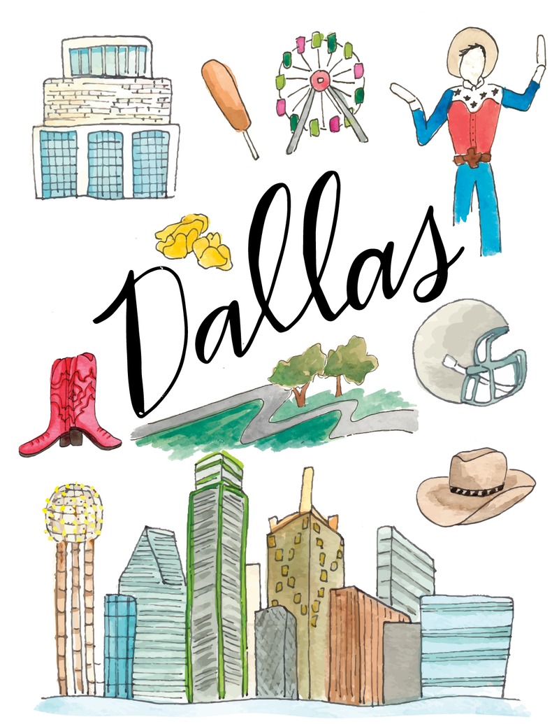 Dallas Icons Notecard