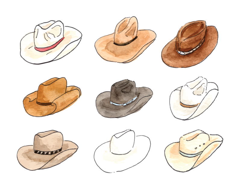 Cowboy Hats Notecard