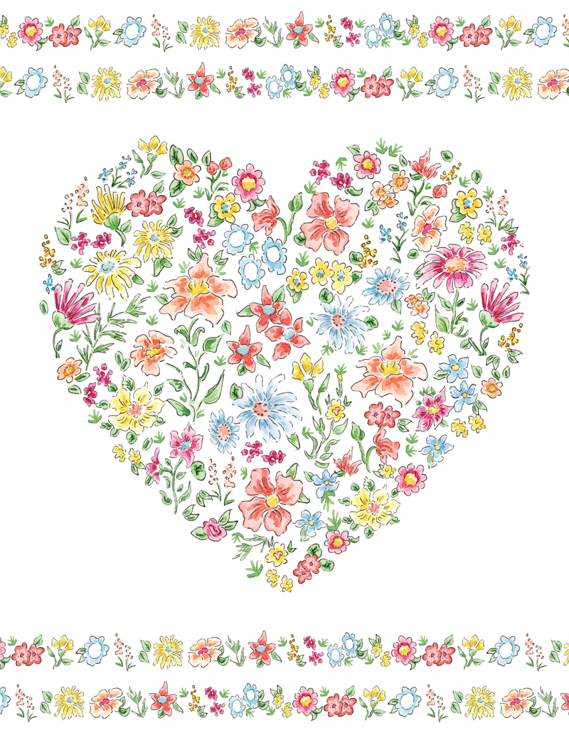 Floral Heart Notecard