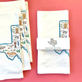 Texas Icons Tea Towel